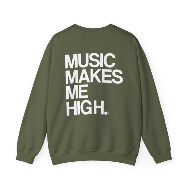 MMMH Unisex Sweatshirt: Military Green | White