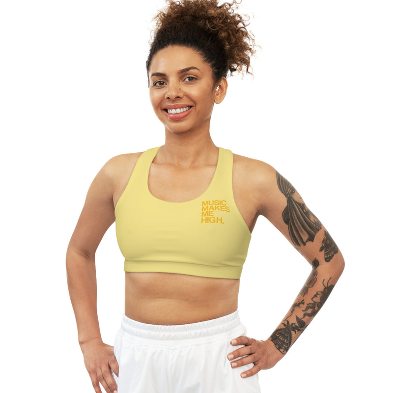 MMMH Sports Bra: Light Yellow | Yellow