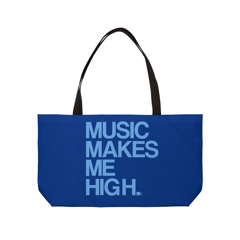 MMMH Weekender Bag (Black Handle): Dark Blue | Light Blue