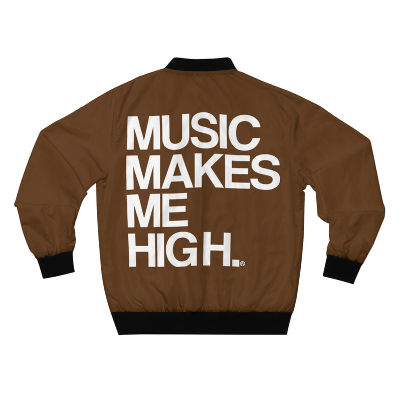 MMMH Bomber Jacket: Brown | White Lettering