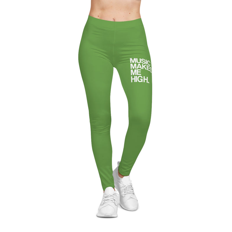 MMMH Leggings: Green | White