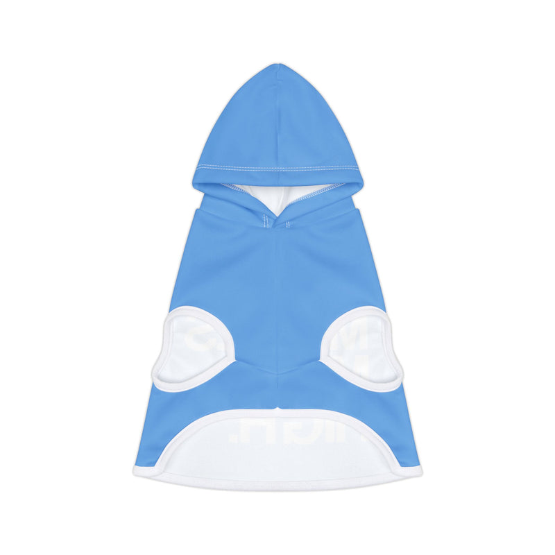 MMMH Pet Hoodie: Light Blue | White