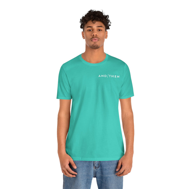 IJTT Unisex T-Shirt: AT Slash White | Teal