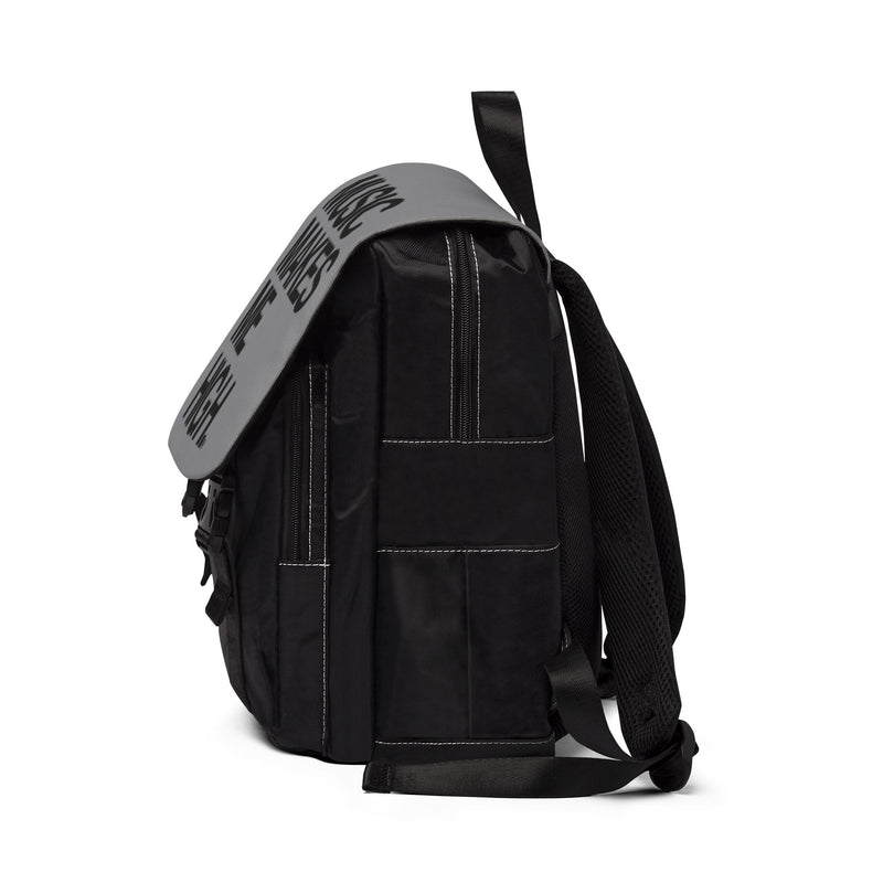 MMMH Backpack: Grey | Black Lettering