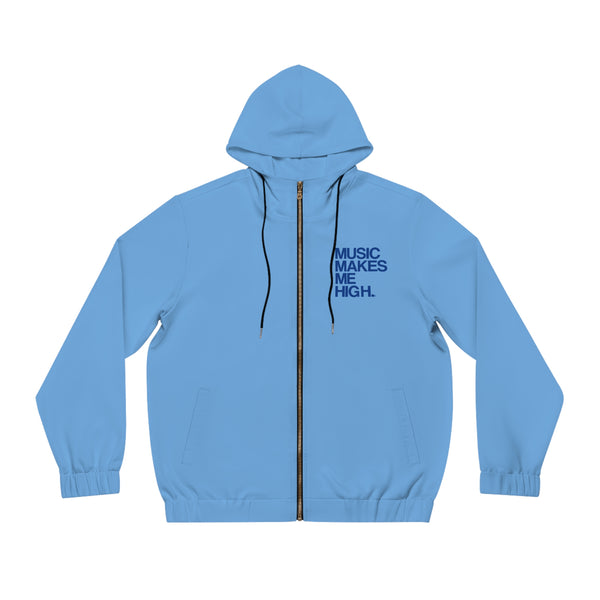 MMMH Unisex Zip Hoodie: Light Blue | Dark Blue