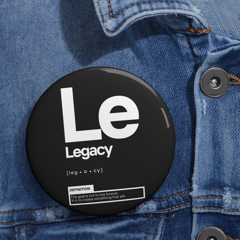 NOVL Round Pin: Legacy Black | White