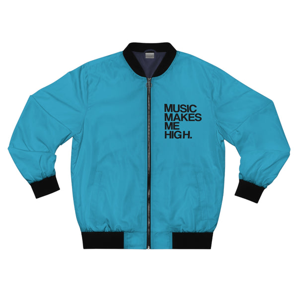 MMMH Unisex Bomber Jacket: Turquoise | Black