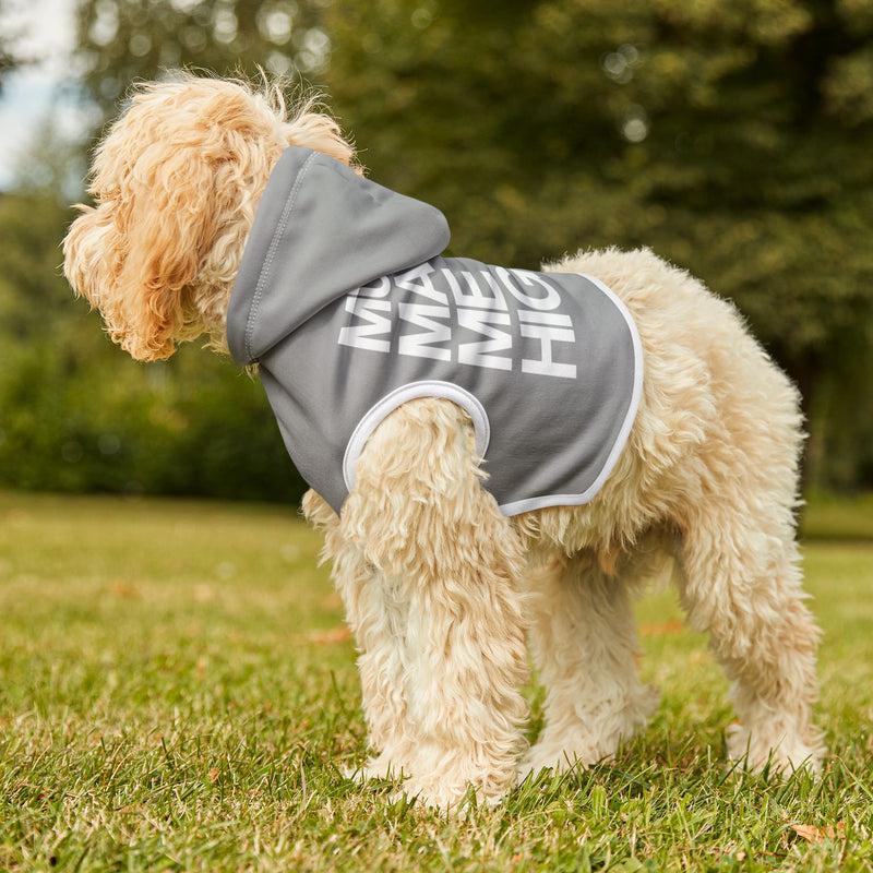 MMMH Pet Hoodie: Light Grey | White