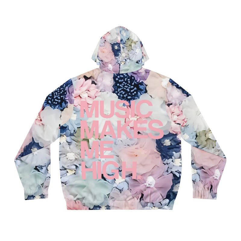 MMMH Unisex Zip Hoodie: Flowers | Light Pink