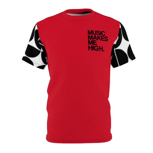 MMMH Unisex T-Shirt: Black Geo/Red | Black