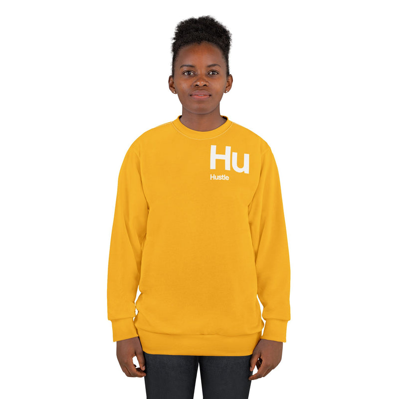 NOVL Unisex Sweatshirt: Hustle White | Yellow