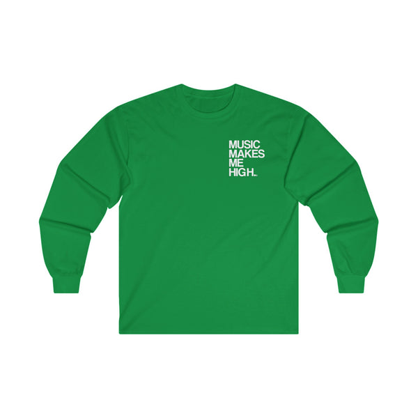 MMMH Unisex Long Sleeve Tee: Irish Green | White Lettering