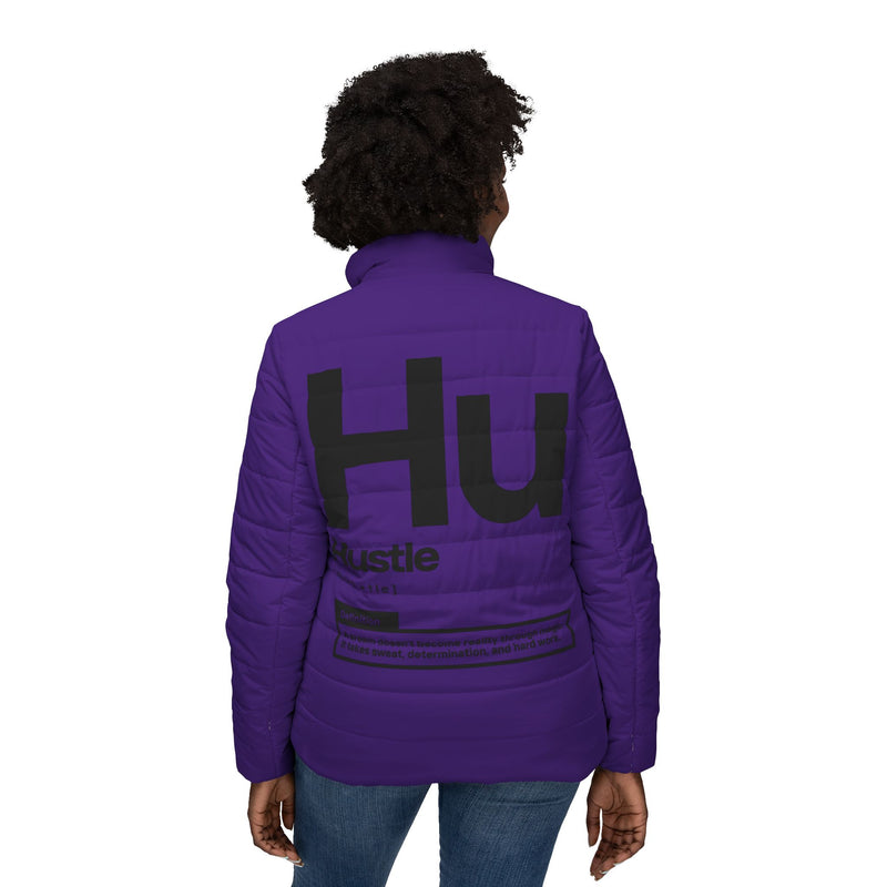 NOVL Women’s Puffer Jacket: Hustle Black | Purple