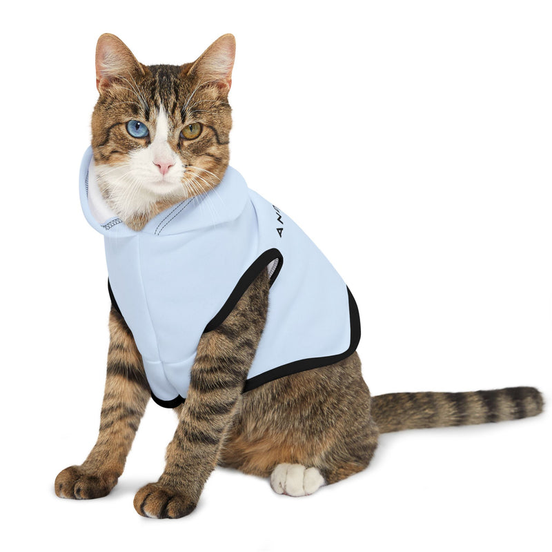 IJTT Pet Hoodie: AT Slash Black | Light Blue