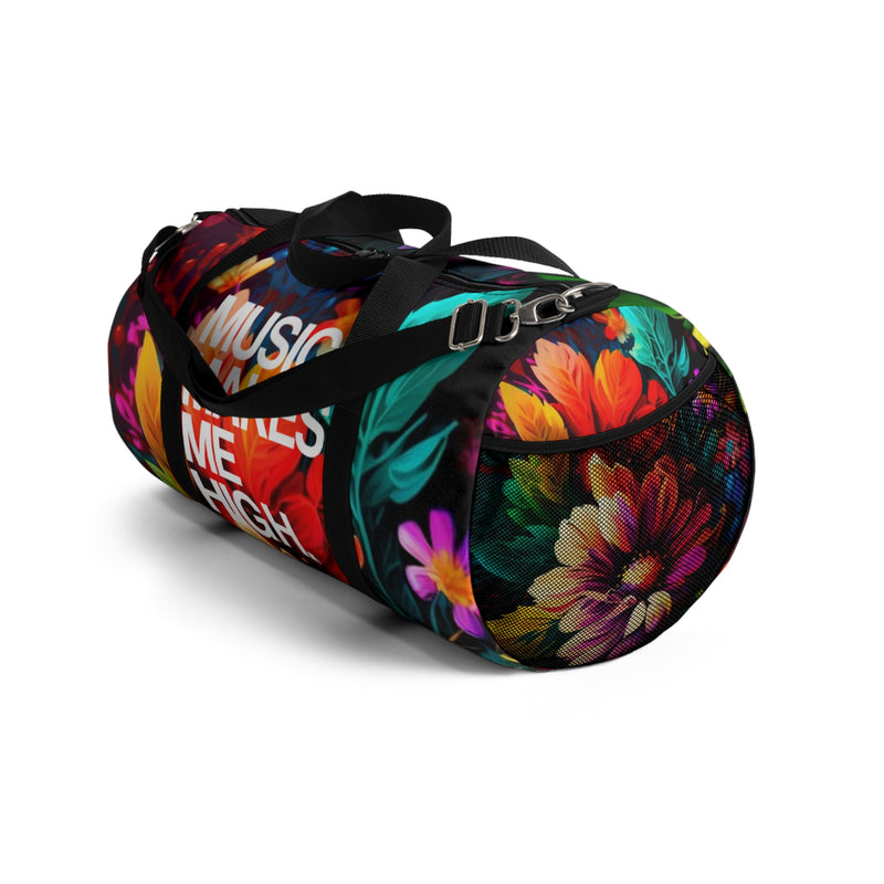 MMMH Duffel Bag: Floral | White