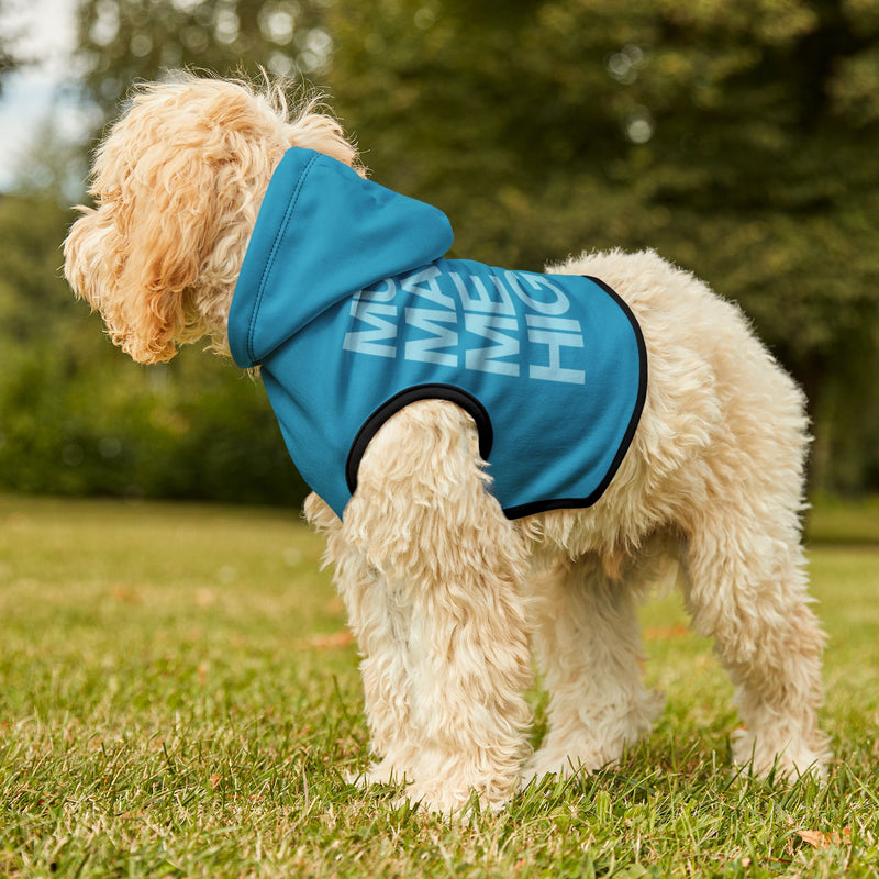 MMMH Pet Hoodie: Turquoise | Light Turquoise