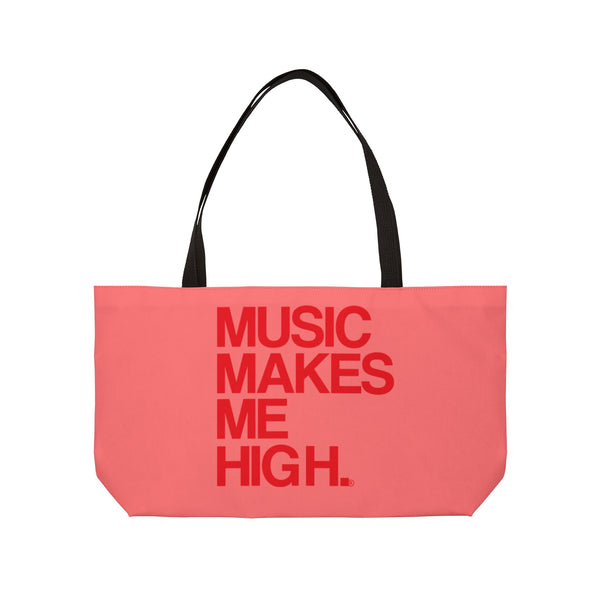 MMMH Weekender Bag (Black Handle): Light Red | Red