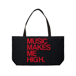 MMMH Weekender Bag (Black Handle): Black | Red