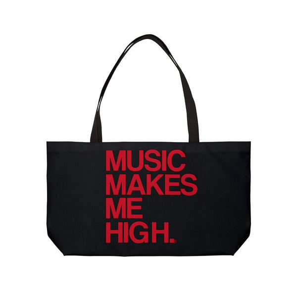 Copy of MMMH Weekender Bag (Black Handle): Black | Red