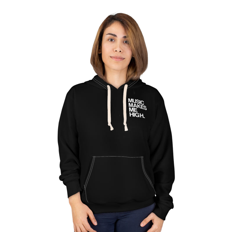 MMMH Unisex Hoodie: Black | White