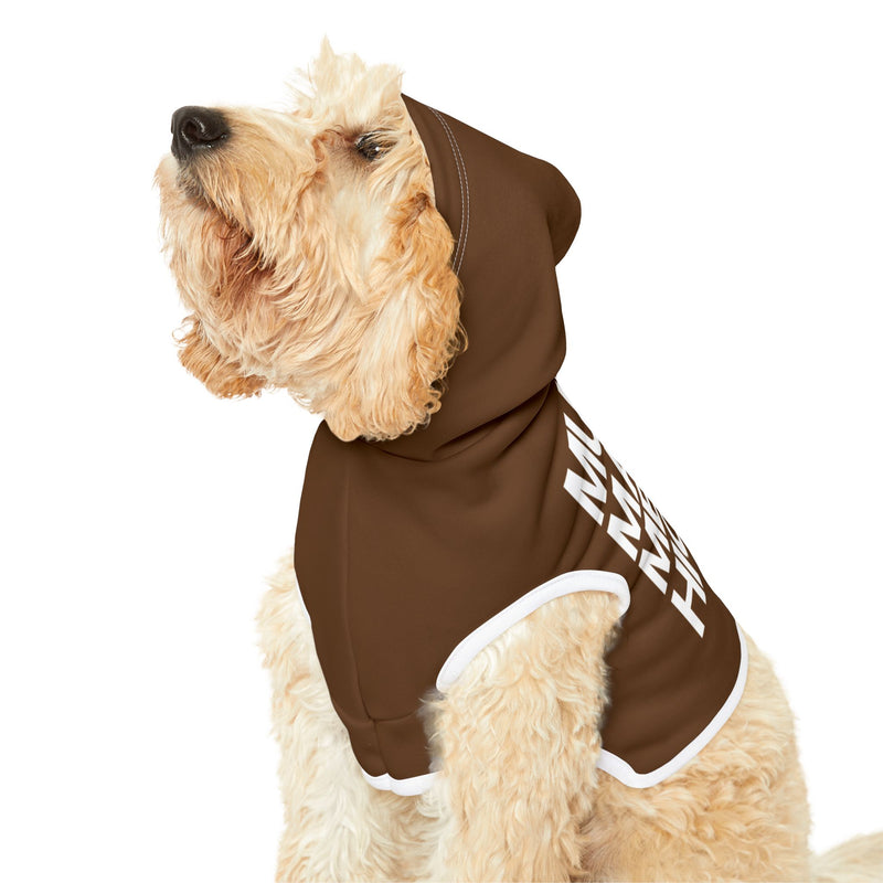 MMMH Pet Hoodie: Brown | White