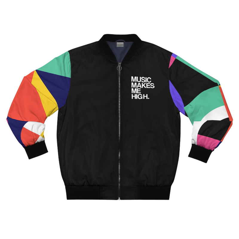 MMMH Unisex Bomber Jacket: Clement/Black | White