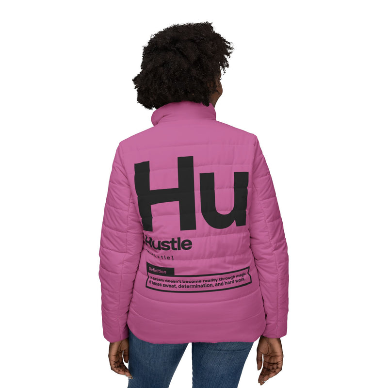 NOVL Women’s Puffer Jacket: Hustle Black | Light Pink