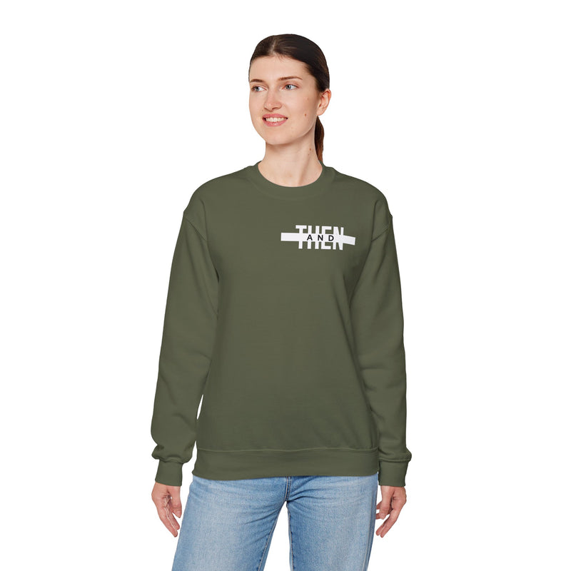 IJTT Unisex Sweatshirt: AT Strike White | Army Green