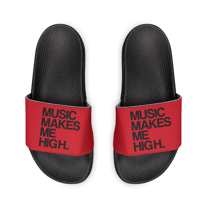 MMMH Unisex Slides: Dark Red/Black | Black