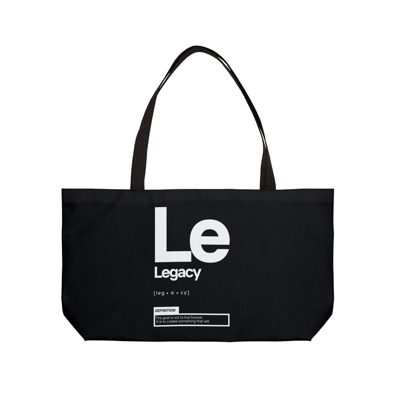 NOVL Weekender Bag (Black Handle): Legacy Black | White