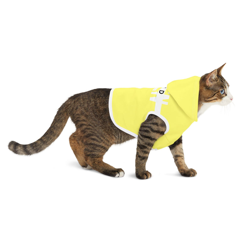 IJTT Pet Hoodie: AT Strike White | Yellow