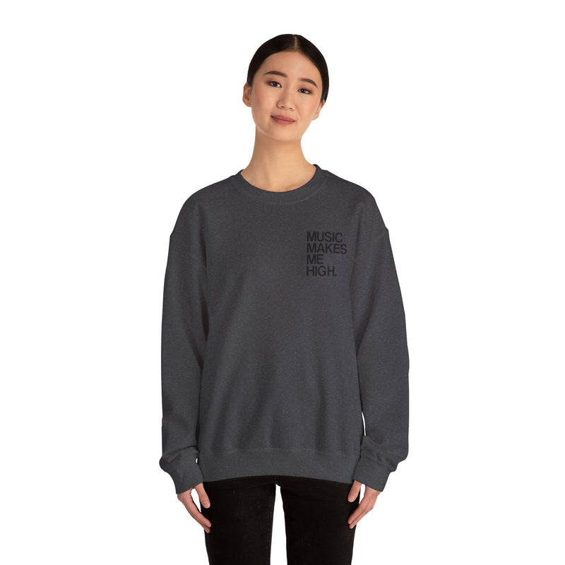 MMMH Unisex Sweatshirt: Dark Heather | Black Lettering