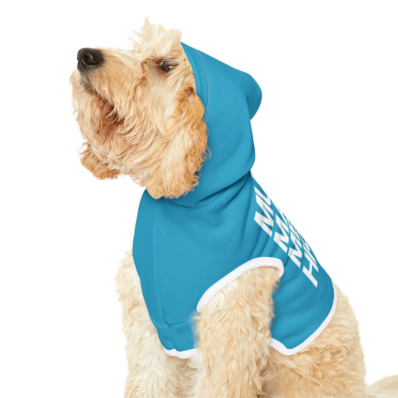 MMMH Pet Hoodie: Turquoise | White