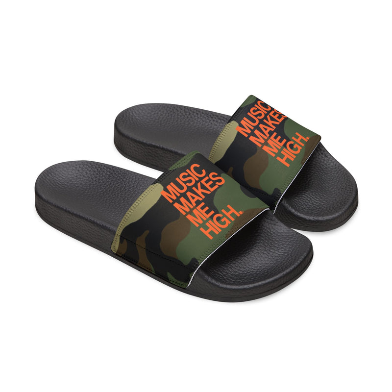 MMMH Unisex Sandals: Camo/Black | Orange