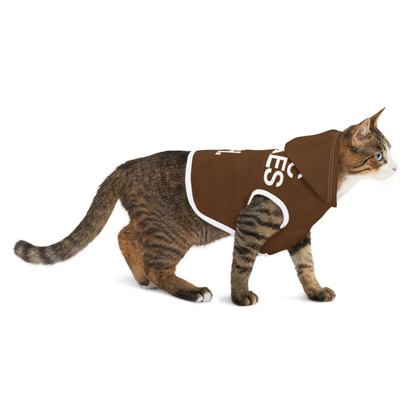 MMMH Pet Hoodie: Brown | White