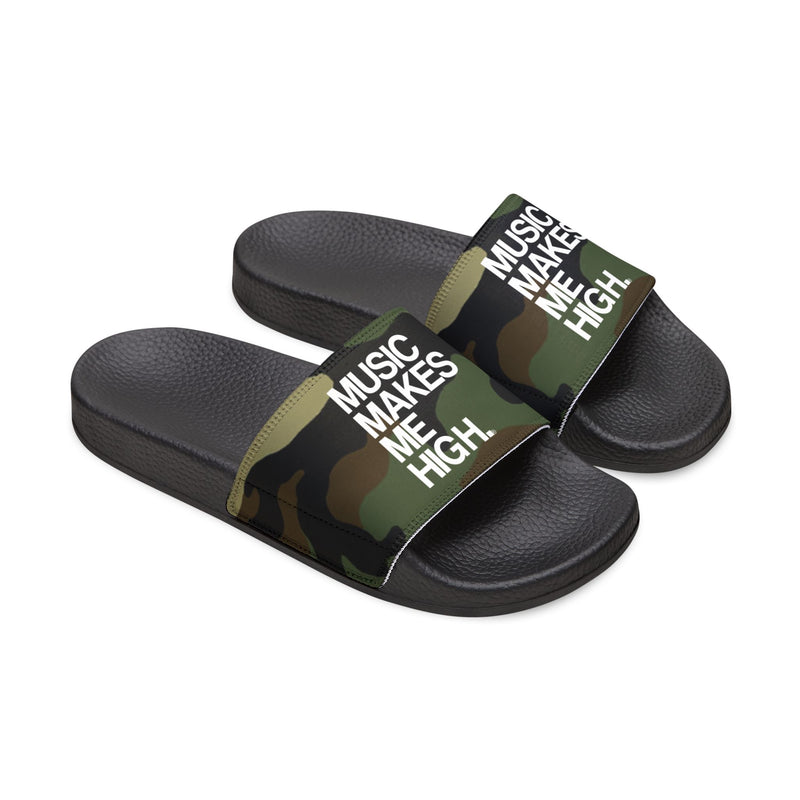 MMMH Unisex Sandals: Camo/Black | White