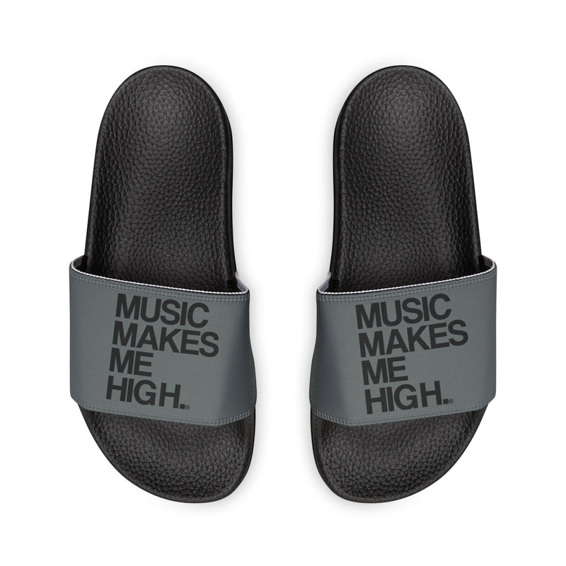 MMMH Unisex Slides: Dark Gray/Black | Black