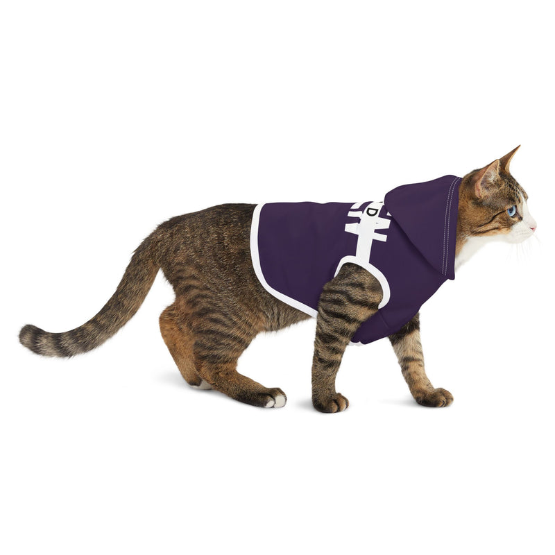 IJTT Pet Hoodie: AT Strike White | Purple