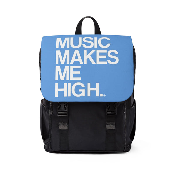 MMMH Backpack: Light Blue | White Lettering