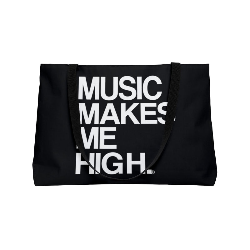 MMMH Weekender Bag (Black Handle): Black | White