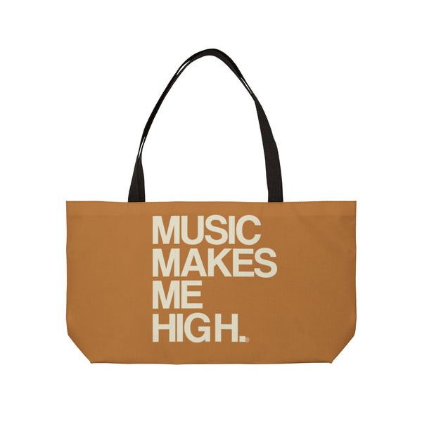 MMMH Weekender Bag (Black Handle): Light Brown | Beige