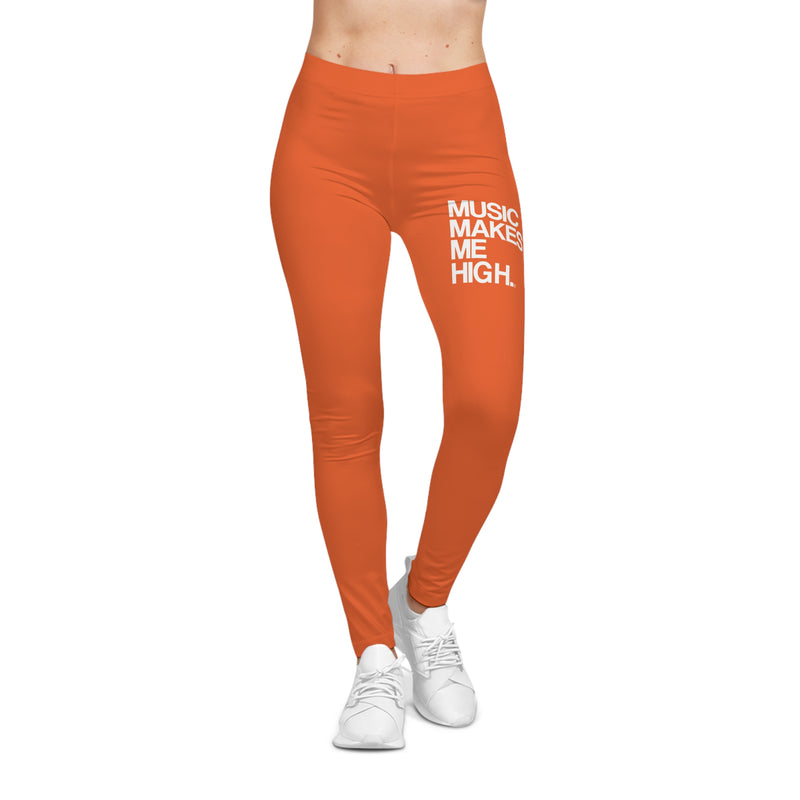 MMMH Leggings: Orange | White