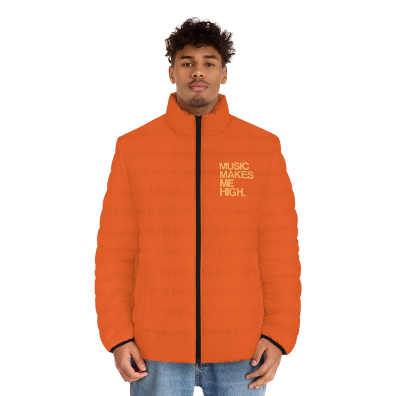 MMMH Men's Puffer Jacket: Orange | Light Orange