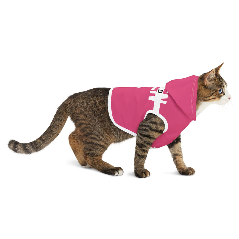 IJTT Pet Hoodie: AT Strike White | Pink