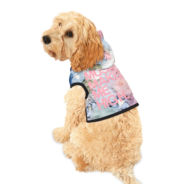 MMMH Pet Hoodie: Flowers | Light Pink