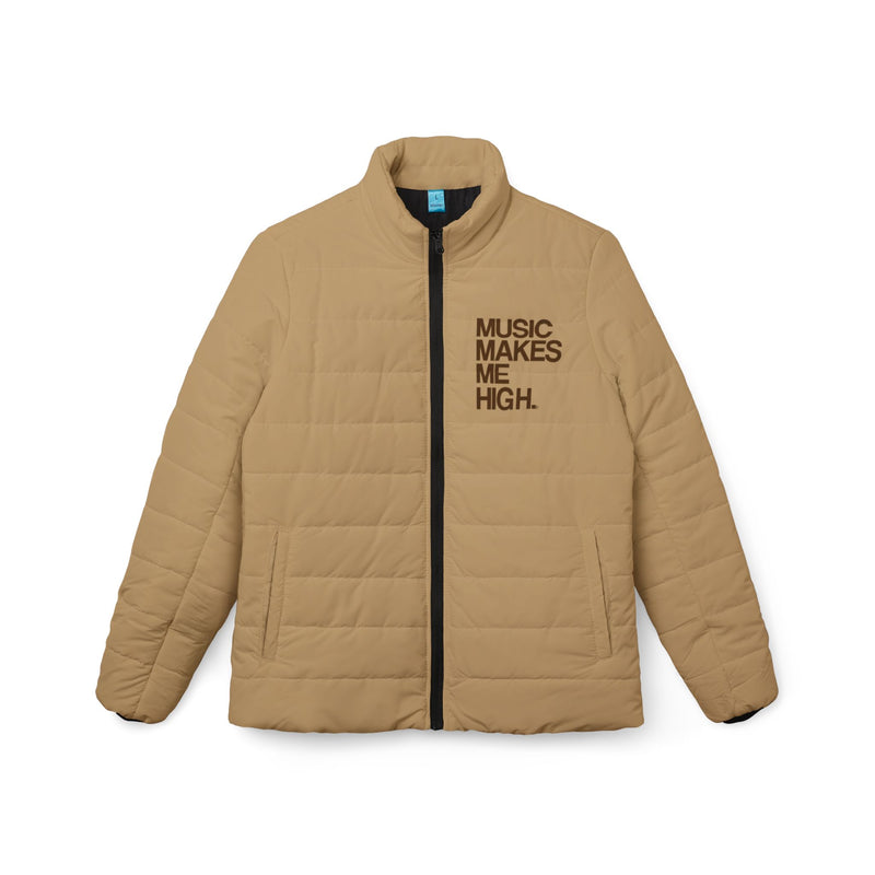 MMMH Women’s Puffer Jacket: Tan | Brown