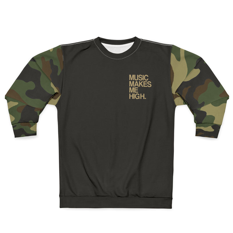 MMMH Unisex Sweatshirt: Camo/Black | Gold