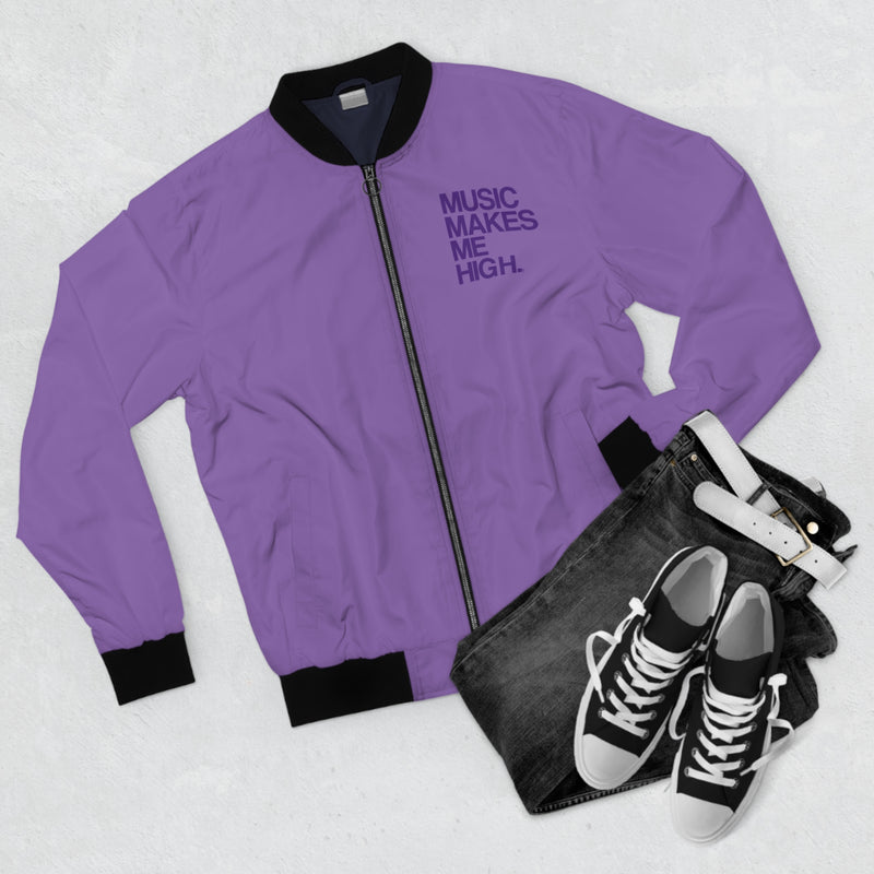 MMMH Unisex Bomber Jacket: Light Purple | Purple