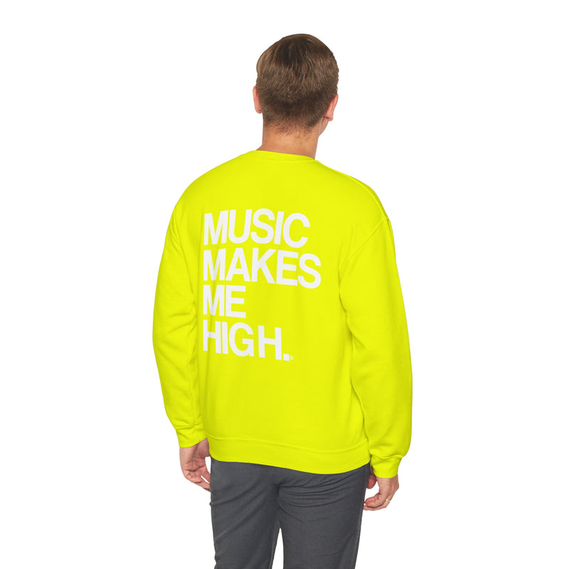 MMMH Unisex Sweatshirt: Safety Green | White