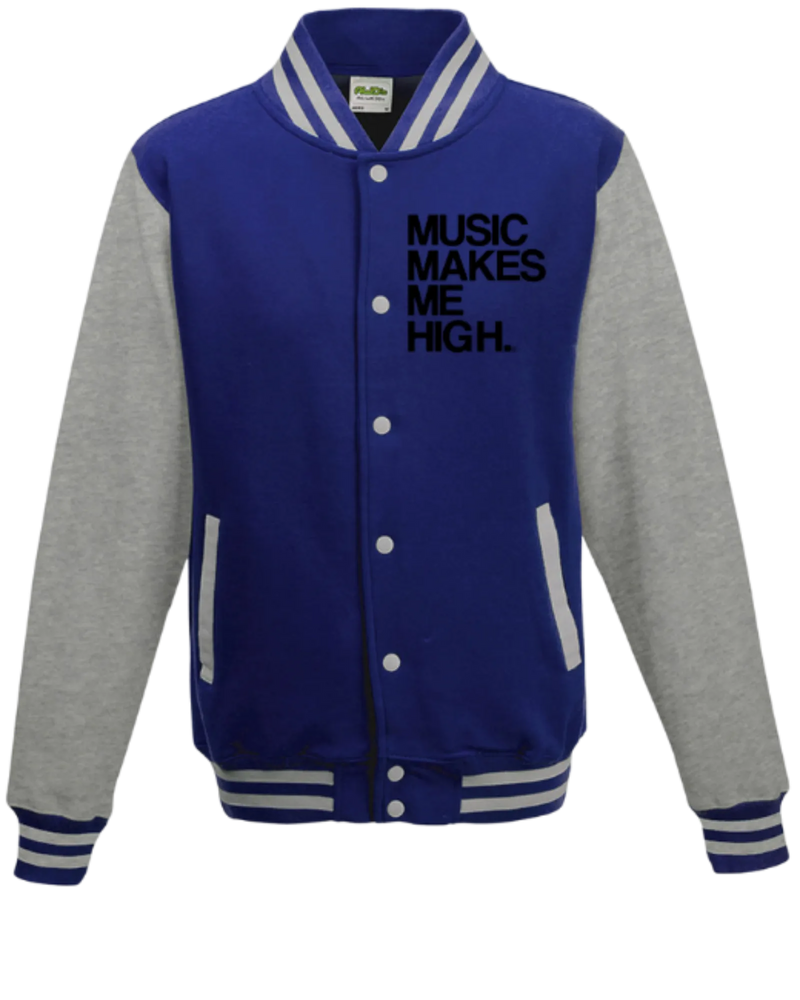 MMMH Unisex Letterman Jacket: Royal/Gray | Black